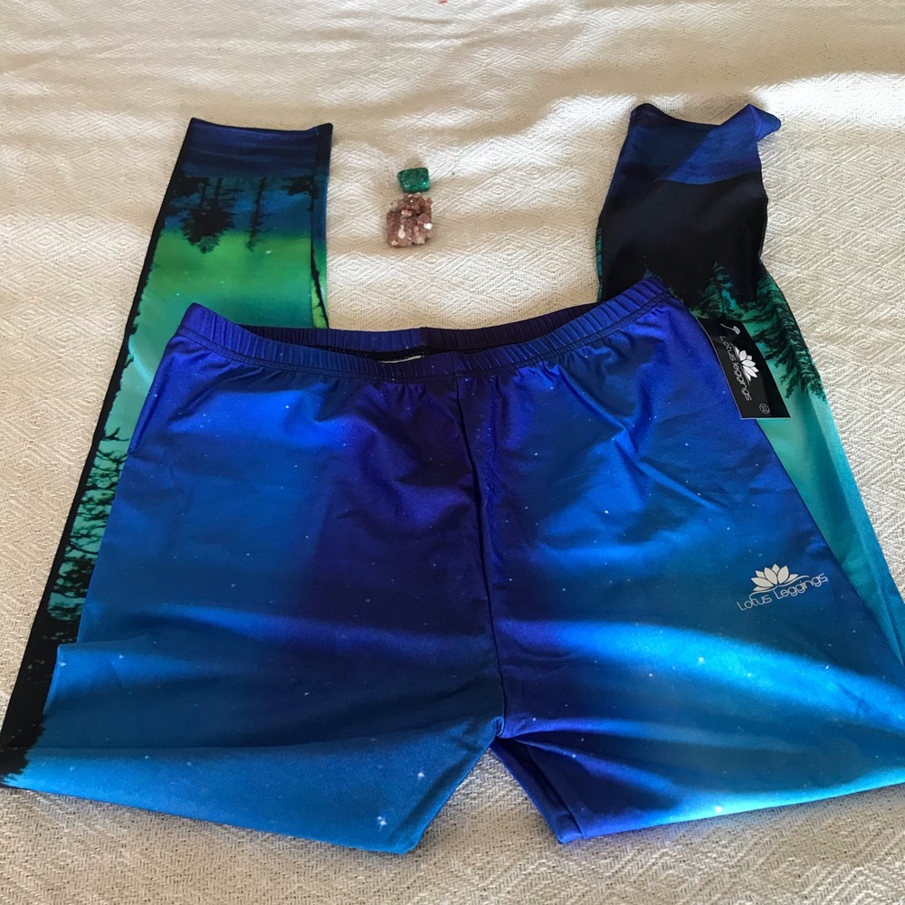 NWT Lotus Leggings enchanted forest yoga pants XL